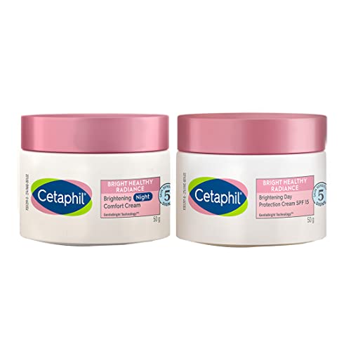 Cetaphil Brightening Day and Night Protection Cream, 50ml Each (Bright Healthy Radiance) - Pinkbliss