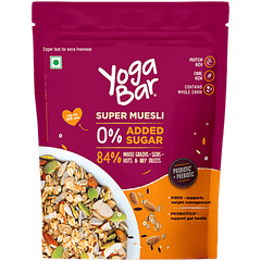 Yoga Bar Super Muesli 0% Added Sugar 400g | Whole Grains, Nuts & Seeds 400g
