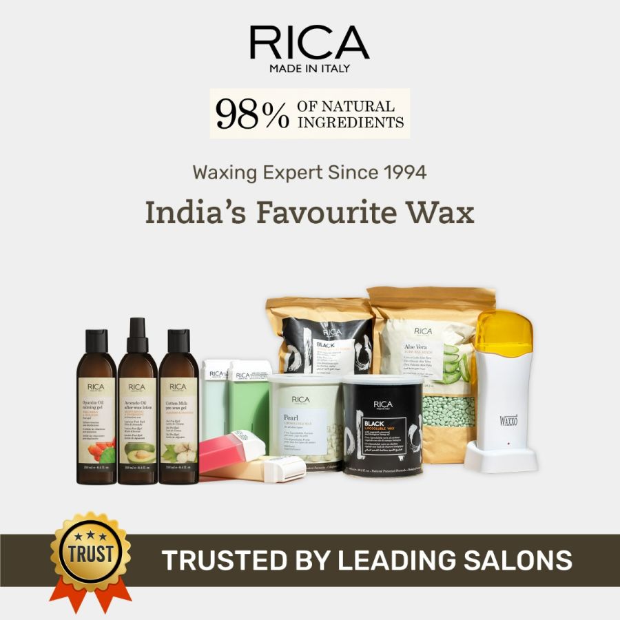 Rica Black Liposoluble Wax for All Skin Types 800ml - Pinkbliss