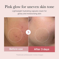 Medicube Salmon DNA PDRN Pink Collagen Capsule Cream, Face Moisturizer | Lightweight Moisturizing Cream | PDRN, Niacinamide for Uneven Skin Tone, Glow hydration | Korean Skin Care 55g