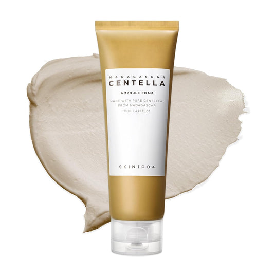 SKIN1004 Madagascar Centella Ampoule Foam, 125ml Korean Face Cleanser & Makeup Remover with Centella Asiatica, Gentle Daily Cleanser for Soft Skin, Korean Skin Care
