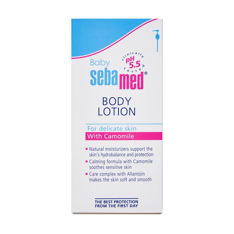 Sebamed Baby Body Lotion 400 ml |Ph 5.5| Camomile & Allantoin| Dermatalogically tested - Pinkbliss