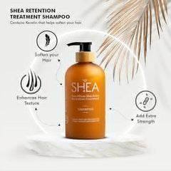 Beauty Garage Shea Retention Treatment Shampoo and Conditioner for Dry, Frizzy & Weakend Hair, Sulfate & Paraben free 300ml each