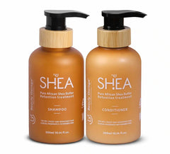 Beauty Garage Shea Retention Treatment Shampoo and Conditioner for Dry, Frizzy & Weakend Hair, Sulfate & Paraben free 300ml each - Pinkbliss