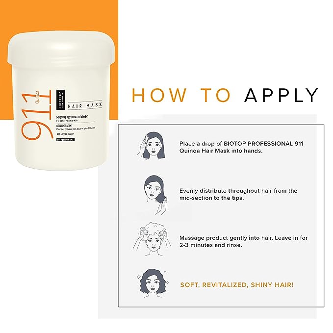 Biotop Professional 911 Quinoa Hair Mask 850ml - Pinkbliss