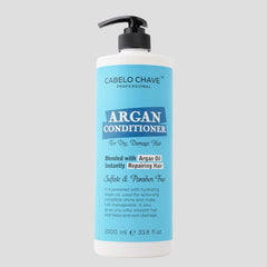 CABELO CHAVE PROFESSIONAL Argan Hair Conditioner | Argan Oil for Silky Smooth Hair | Repairs Dry & Damaged Hair | Hydrating, Sulfate & Paraben Free | For Men & Women