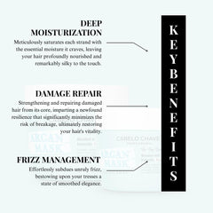 CABELO CHAVE PROFESSIONAL Argan Hair Mask 500ml | Deep Hydration & Frizz Control | Repairs Dry & Damaged Hair | Sulfate & Paraben Free | For Men & Women