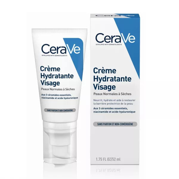 CeraVe Crème Hydratante Visage - 52ml - Pinkbliss