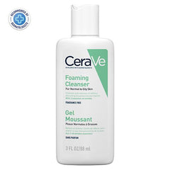 CeraVe Foaming Cleanser For Normal To Oily Skin (88ml) - Dermatologist-Developed Facewash | Non-Comedogenic And Fragrance-Free Cleansers For Acne-Prone Skin - Pinkbliss