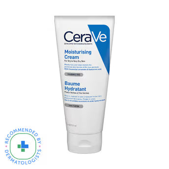 CeraVe Moisturizing Cream For Dry To Very Dry Skin (177ml) – Formulated with 3 Essential Ceramides And Hyaluronic Acid | Non-Comedogenic Moisturizer For Face - Pinkbliss