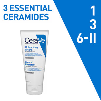 CeraVe Moisturizing Cream For Dry To Very Dry Skin (177ml) – Formulated with 3 Essential Ceramides And Hyaluronic Acid | Non-Comedogenic Moisturizer For Face - Pinkbliss