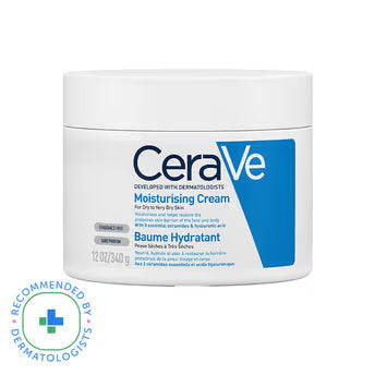 CeraVe Moisturizing Cream For Dry To Very Dry Skin (340gm) – Formulated with 3 Essential Ceramides And Hyaluronic Acid | Non-Comedogenic Moisturizer For Face - Pinkbliss