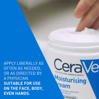 CeraVe Moisturizing Cream For Dry To Very Dry Skin (340gm) – Formulated with 3 Essential Ceramides And Hyaluronic Acid | Non-Comedogenic Moisturizer For Face - Pinkbliss