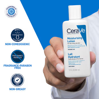 CeraVe Moisturizing Lotion For Dry Skin With Ceramides, Hyaluronic Acid & Fragrance-Free (88ml) - Pinkbliss
