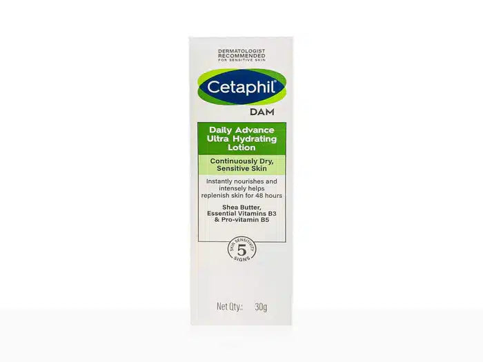 Cetaphil DAM Daily Advance Ultra Hydrating Lotion for Dry, Sensitive Skin| 30g - Pinkbliss