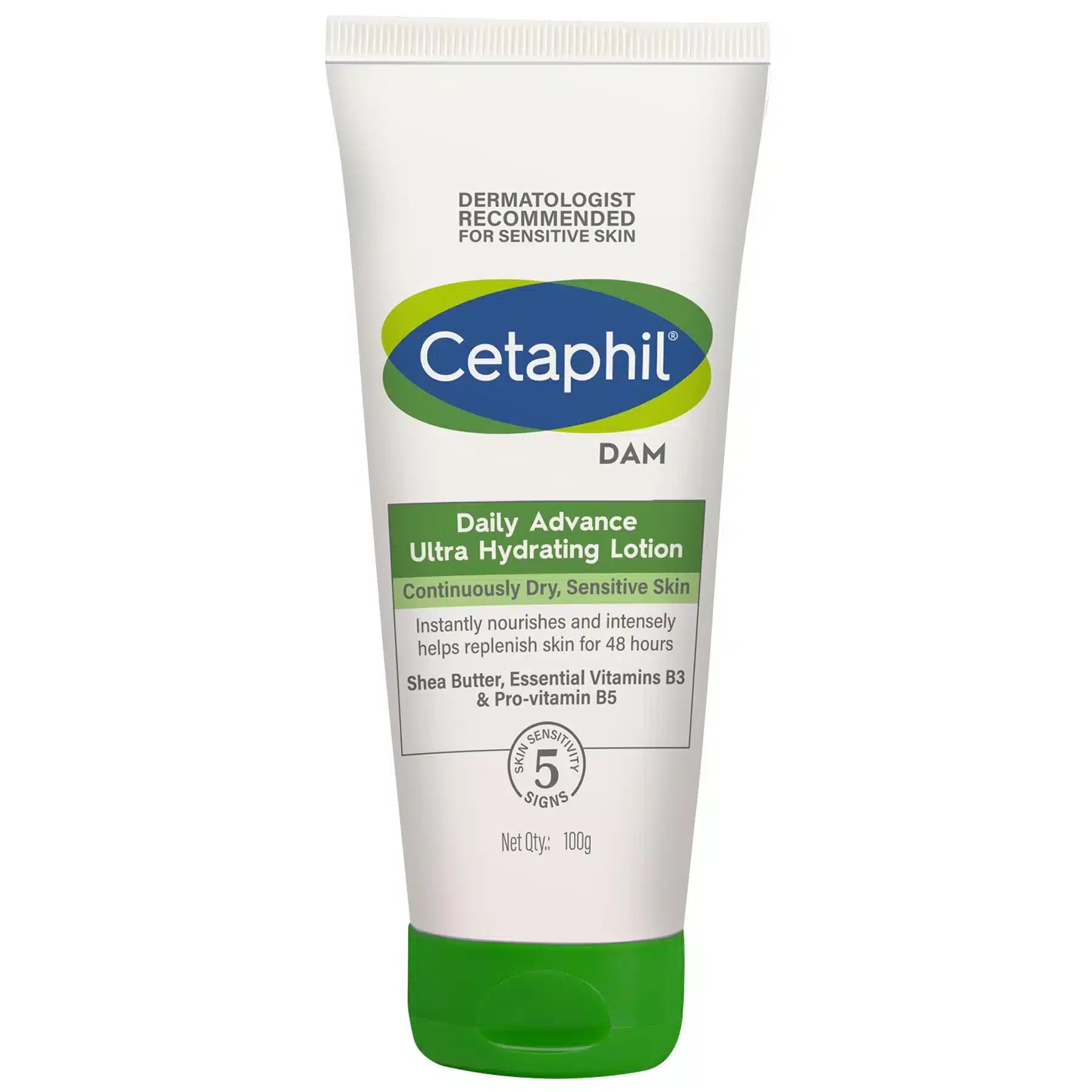Cetaphil (DAM) Daily Advance Ultra Hydrating Lotion For Continuously Dry, Sensitive Skin 100g - Pinkbliss
