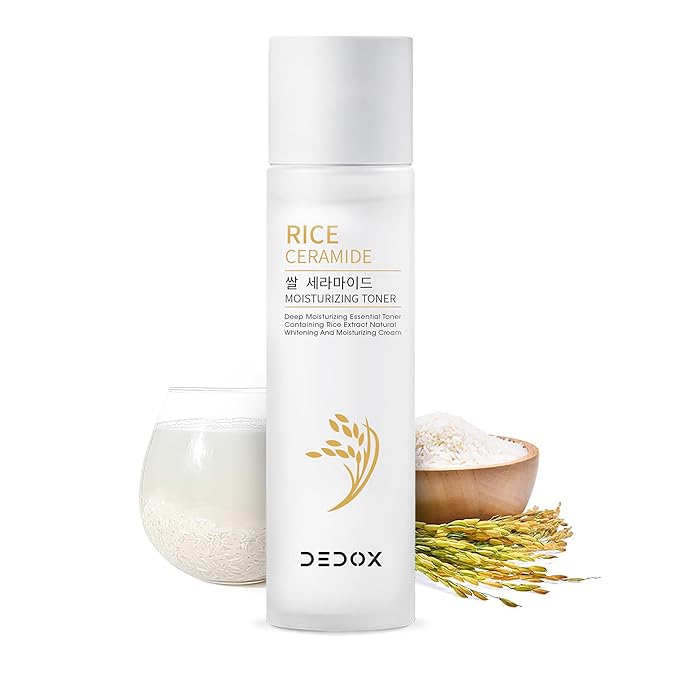 DEDOX Ceramide Rice Moisturizing Toner 20ml – Hydrating Essential Face Moisturizer for All Skin Types – Korean Skincare (20ml) - Pinkbliss