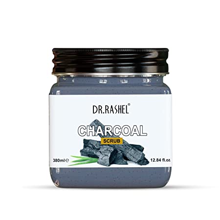 DR.RASHEL Charcoal Scrub For Face and Body 380 ml - Pinkbliss