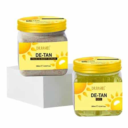 DR.RASHEL De-Tan Gel and De-Tan Scrub For Face-Body (380ml Each) - Pinkbliss