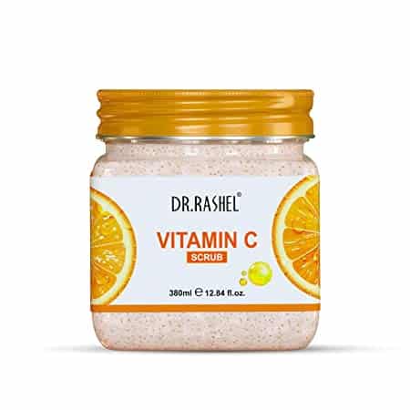 DR.RASHEL Scrub For Face and Body Vitamin C Scrub, 380 ml - Pinkbliss