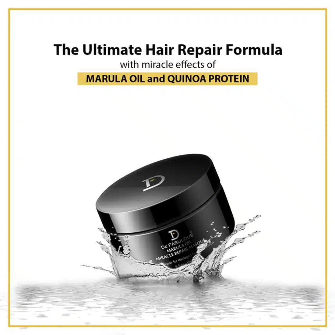 De Fabulous Marula Oil Miracle Repair Masque 1000ml - Pinkbliss