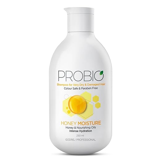 Godrej Professional Probio Honey Moisture Shampoo (250ml) | For Dry & Damaged Hair - Pinkbliss