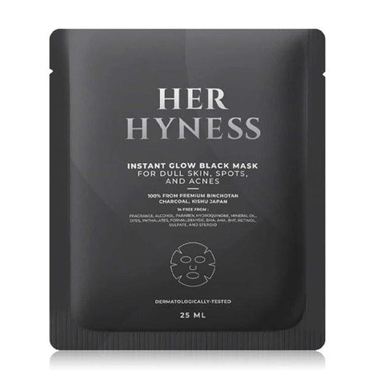 Her Hyness Instant Glow Black Mask 25 ml. (1 sheet) - Pinkbliss