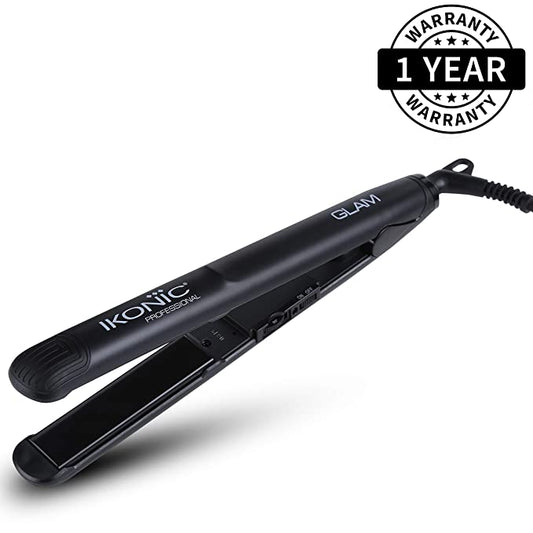 IKONIC Glam Hair Straightener (Black) - Pinkbliss