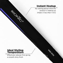 IKONIC MINI IRON HAIR STRAIGHTENER (BLUE) - Pinkbliss
