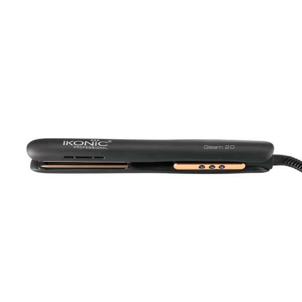 Ikonic Professional Gleam Hair Straightener - (Black & Rose Gold) 2.0 - Pinkbliss
