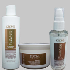 Krone Professional Shine Bond Straiten Sulfate free Shampoo mask 200ml Each & Serum 100ml - Pinkbliss