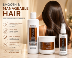 Krone Professional Shine Bond Straiten Sulfate free Shampoo mask 200ml Each & Serum 100ml