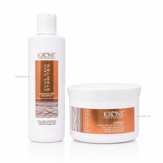 Krone Professional Shine Bond Straiten Sulphate Free Shampoo 250ml And Masque 200ml