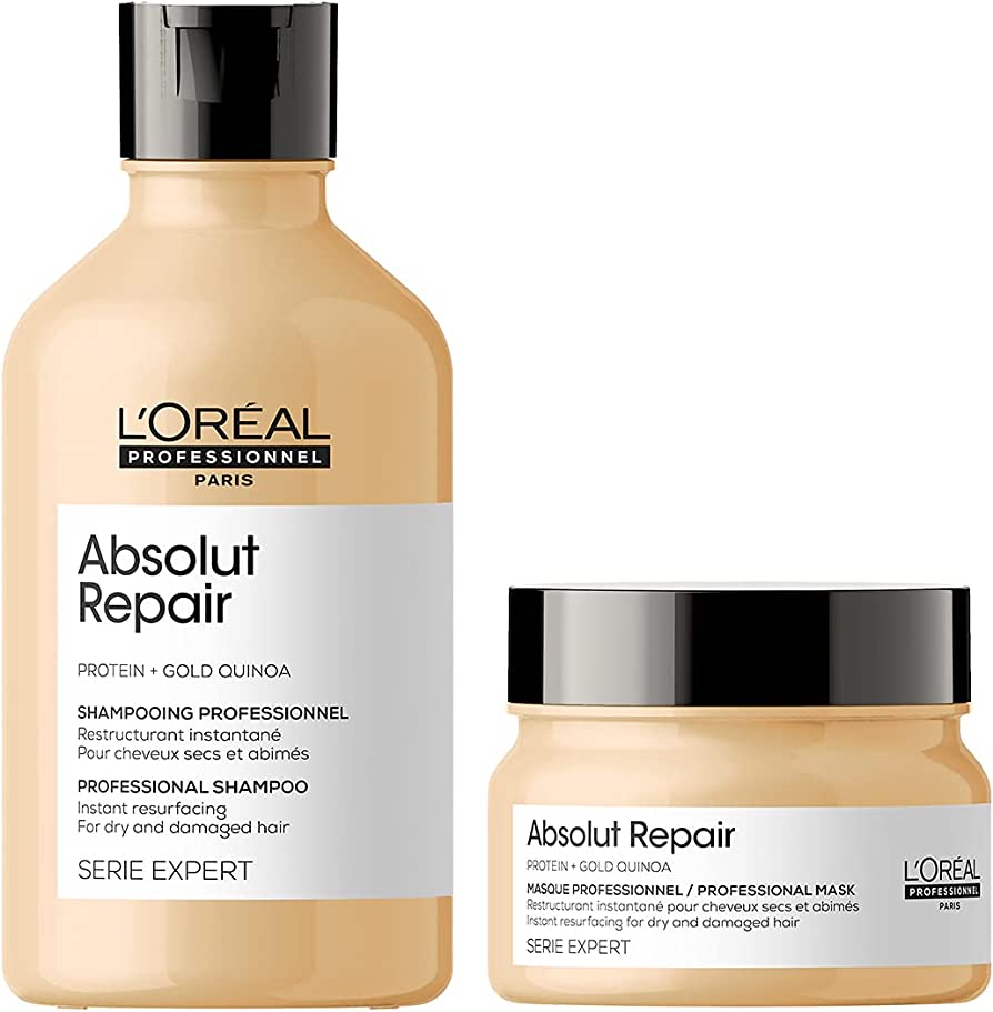L’Oreal Professional Serie Expert Absolut Repair Shampoo 300ml and Mask 250ml - Pinkbliss
