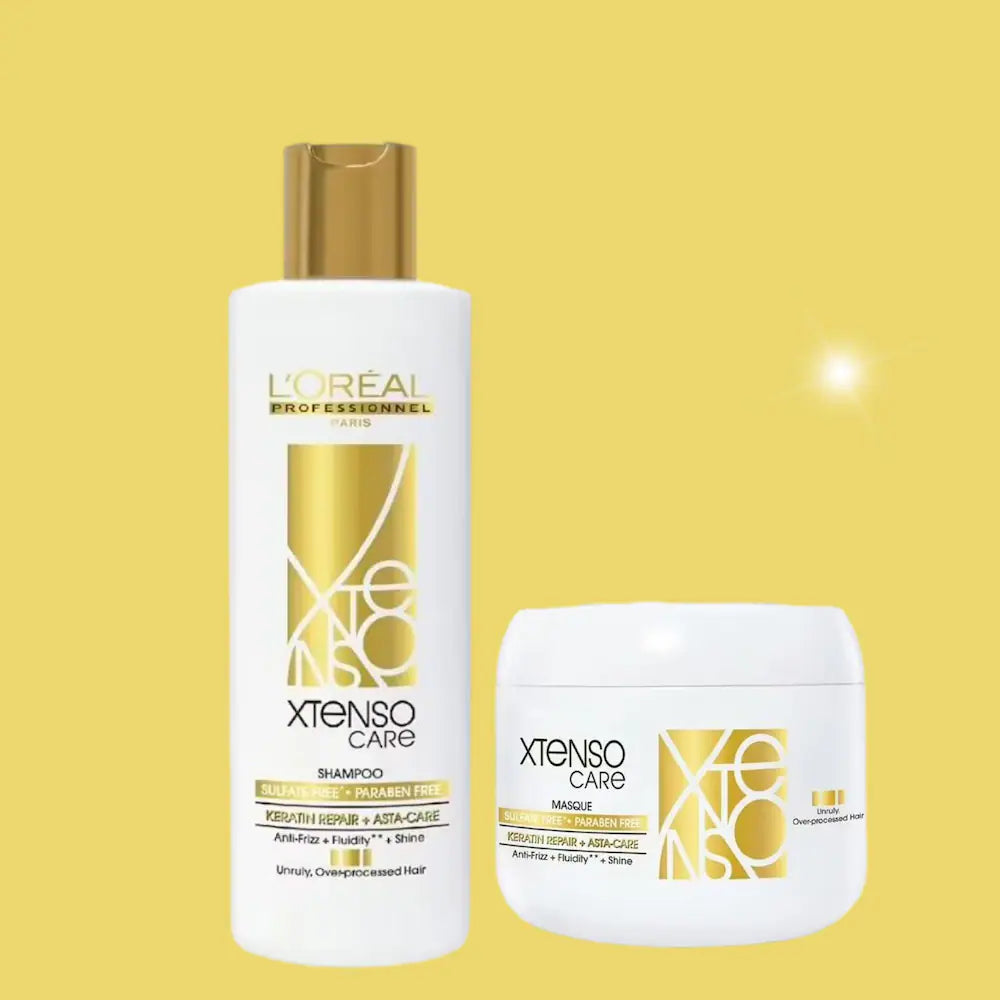 L’oreal Professionnel Xtenso Care Gold Sulfate Free Shampoo 250ml & Masque 196g - Pinkbliss