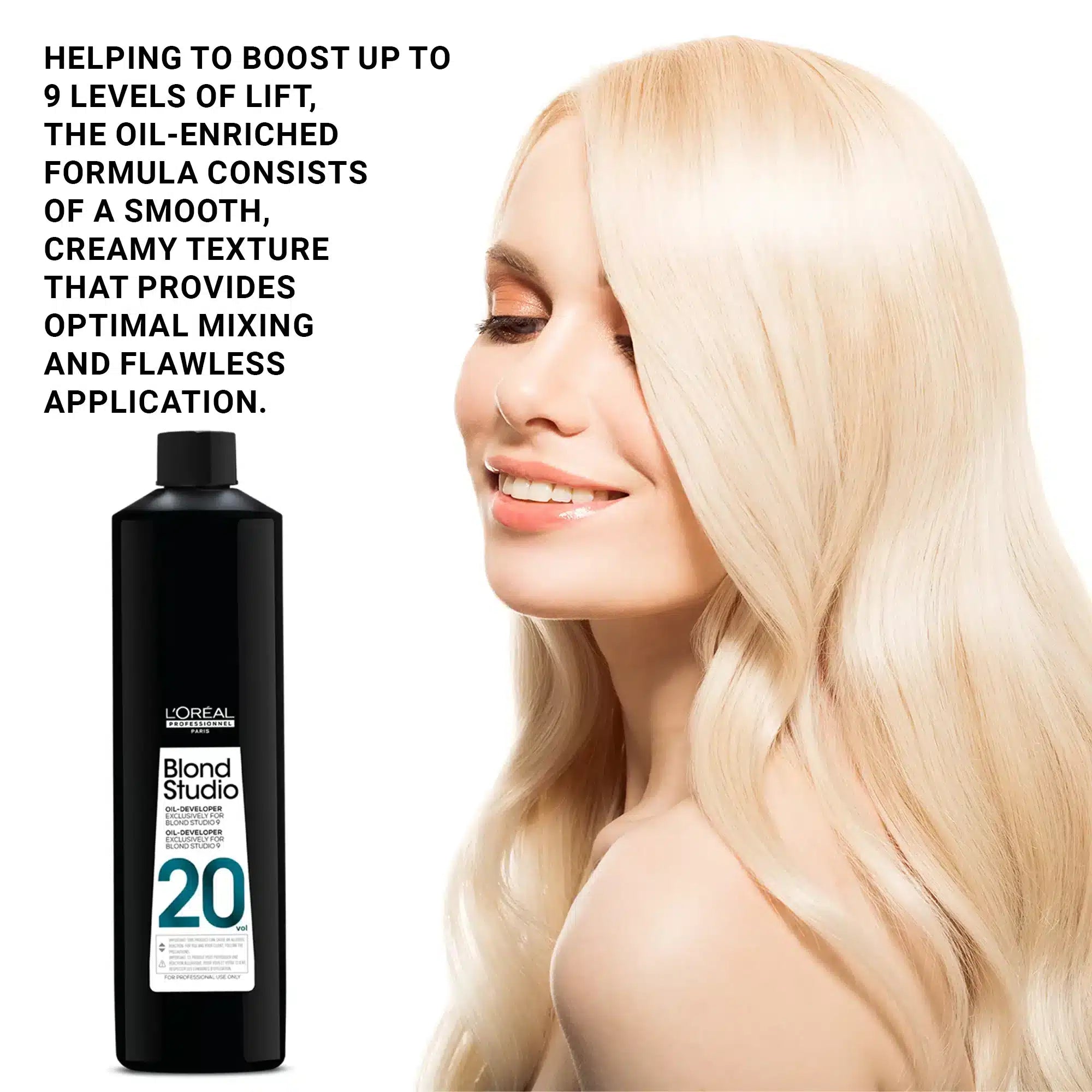 L’Oreal Professionnel Blond Studio 9 Oil Developer – 20 Volume 6% (1000ml) - Pinkbliss