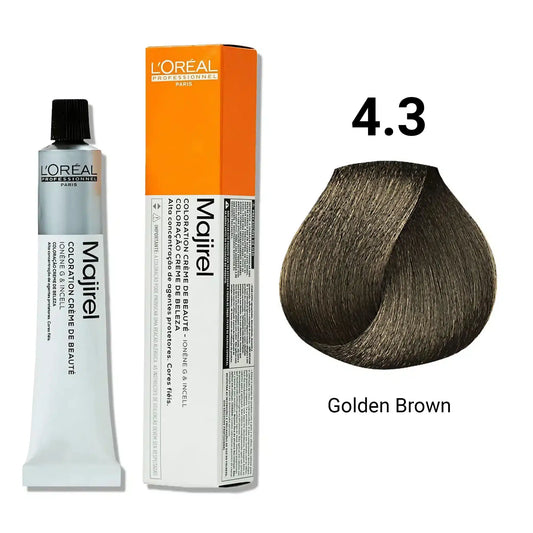 L'oreal Professionnel Majirel - 4.3 (Golden Brown) - Pinkbliss