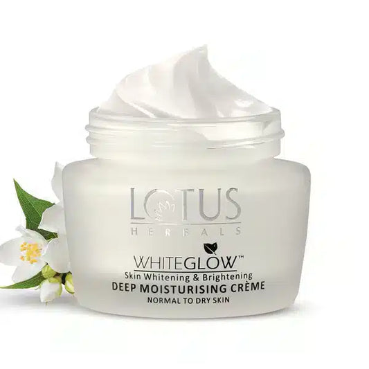 Lotus Herbals WhiteGlow Deep Moisturising cream, SPF 20, Face cream for Dry skin, 60g - Pinkbliss