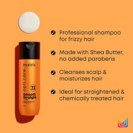 MATRIX Opti.care Smooth Straight Shampoo 200ml, Conditioner 98g and Serum 100ml - Pinkbliss