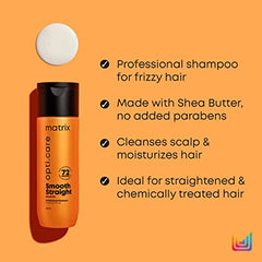 MATRIX Opti.care Smooth Straight Shampoo 200ml, Conditioner 98g and Serum 100ml - Pinkbliss