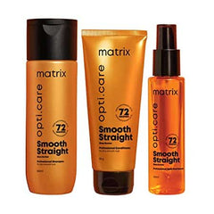 MATRIX Opti.care Smooth Straight Shampoo 200ml, Conditioner 98g and Serum 100ml - Pinkbliss