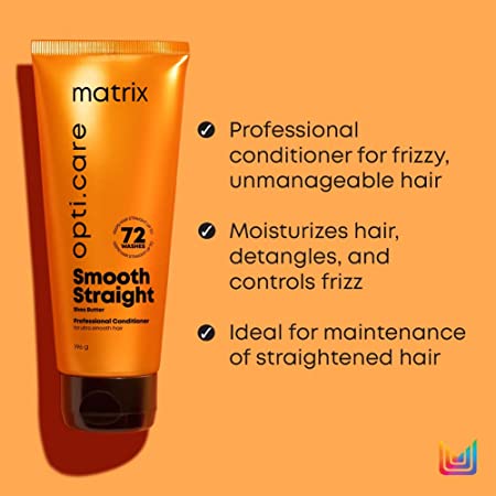 MATRIX Opti.Care Smooth Straight Hair Shampoo 350ml And Conditioner 196g - Pinkbliss