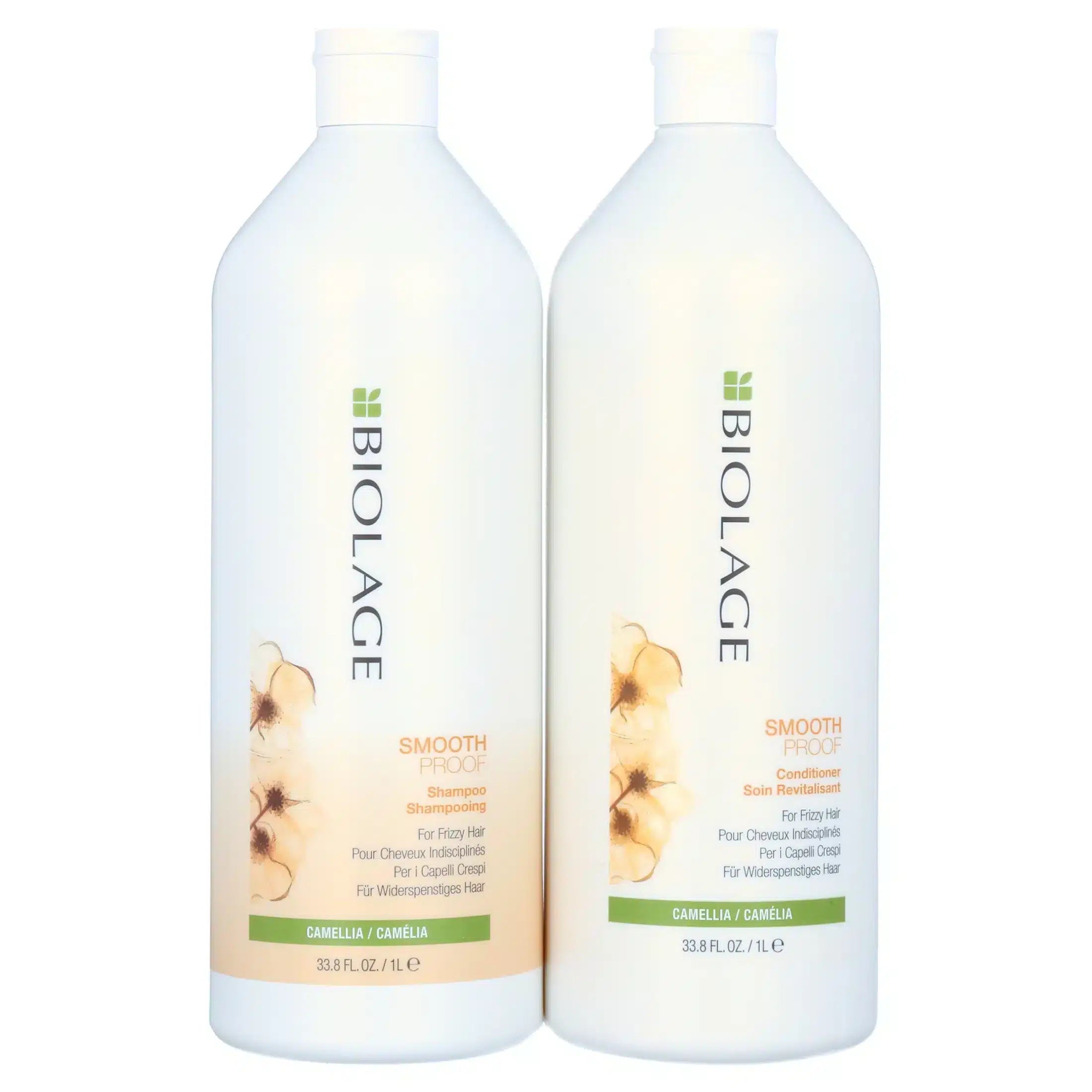 Biolage Smoothproof Camellia Smoothing Shampoo & Conditioner 1000ml Duo - Pinkbliss
