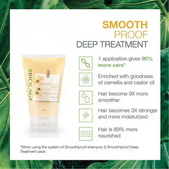 Biolage Smoothproof Shampoo + Deep Treatment Hair Pack + Serum (400g+196g+100ml)