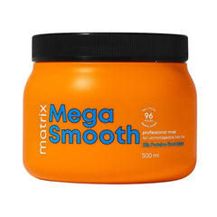 Matrix Mega Smooth Frizz Control Mask With Silk Protein and Shea Butter (500ml) | Defy frizz for 4 days, even in extreme humidity.