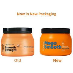Matrix Mega Smooth Frizz Control Mask With Silk Protein and Shea Butter (500ml) | Defy frizz for 4 days, even in extreme humidity.
