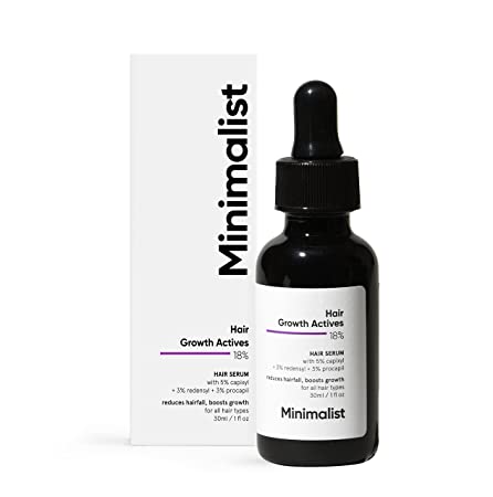 Minimalist Hair Growth Actives 18% Hair Growth Serum 30ml - Pinkbliss
