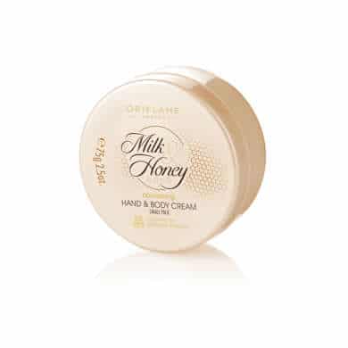 Oriflame milk and honey gold nourishing hand and body cream 75g - Pinkbliss
