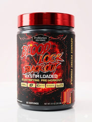 Promaniax Blood Lock Blackout 2X Stim Loaded Electrifying Pre-Workout 60 Servings (315GM) BLUEBERRY MOJITO