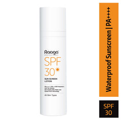 Raaga Professional SPF 30 Sunscreen Lotion | PA++++, UVA + UVB Protection, Anti Tan Activities, Non-Greasy Feel, Water and Sweat Proof Technology (55ml) - Pinkbliss